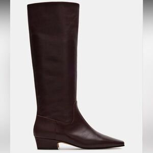 Steve Madden Dark Brown Knee-High Leather Boots